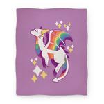 blanket50fl whi z1 t gay pride dragon