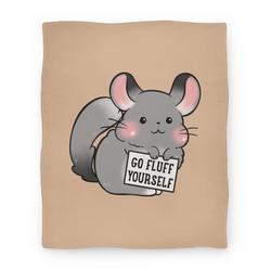 Movie Anime Go Fluff Yourself Chinchilla Premium Fleece Sherpa Blanket Perfect Gifts For Family On Christmas