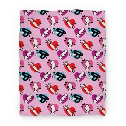 Movie Anime Good Vibrations Love Toy Pattern Premium Fleece Sherpa Blanket Perfect Gifts For Family On Christmas blanket50fl whi z1 t good vibrations love toy pattern