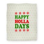 blanket50fl whi z1 t happy holla days