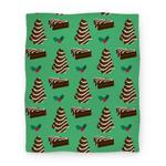blanket50fl whi z1 t holiday tree cake pattern chocolate