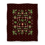 blanket50fl whi z1 t houseplant pattern