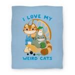blanket50fl whi z1 t i love my weird cats