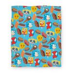 blanket50fl whi z1 t ice cream truck treats pattern