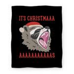 blanket50fl whi z1 t it s christmas screaming raccoon