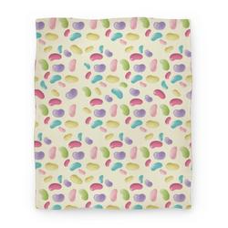 Movie Anime Jelly Bean Pattern Premium Fleece Sherpa Blanket Perfect And Unique Gifts For Family On Christmas