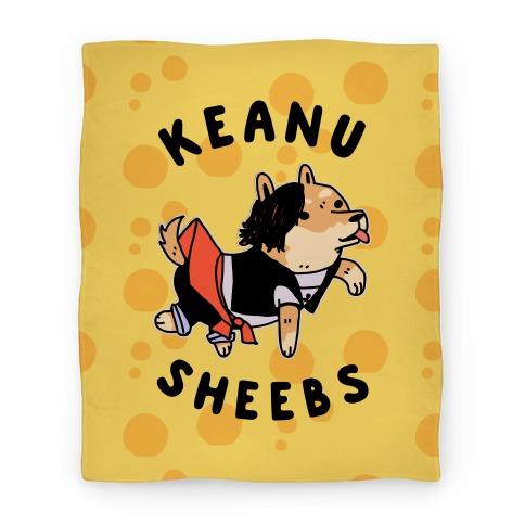 Movie Anime Keanu Sheebs Premium Fleece Sherpa Blanket Perfect And Unique Gifts For Family On Christmas blanket50fl whi z1 t keanu sheebs