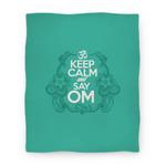 blanket50fl whi z1 t keep calm and say om