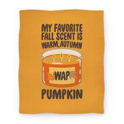 Movie Anime My Favorite Fall Scent Is Warm Autumn Pumpkin Parody Premium Fleece Sherpa Blanket Perfect Gifts For Family Christmas