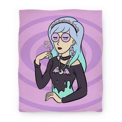 Movie Anime Pastel Daria Parody Premium Fleece Sherpa Blanket Perfect And Unique Gifts For Family On Christmas