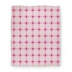 blanket50fl whi z1 t pink geometric flower pattern