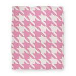 blanket50fl whi z1 t pink houndstooth