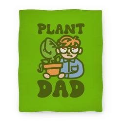 Movie Anime Plant Dad Parody Premium Fleece Sherpa Blanket Perfect And Unique Gifts For Family On Christmas