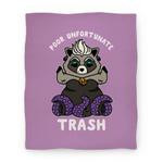 blanket50fl whi z1 t poor unfortunate trash raccoon