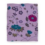 blanket50fl whi z1 t pretty floral pattern blanket purple