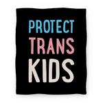 blanket50fl whi z1 t protect trans kids white print