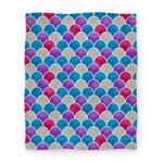 blanket50fl whi z1 t rainbow fish scales pattern