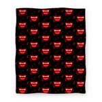 blanket50fl whi z1 t red vampire lips pattern