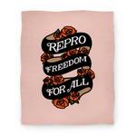 blanket50fl whi z1 t repro freedom for all roses and ribbon