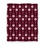 blanket50fl whi z1 t retro flower pattern blanket
