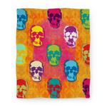 blanket50fl whi z1 t retro pop art skull blanket