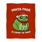 blanket50fl whi z1 t santa frog is comin to town