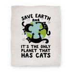blanket50fl whi z1 t save earth it s the only planet that has cats