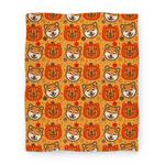 blanket50fl whi z1 t shiba inu pumpkins