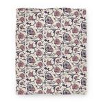 blanket50fl whi z1 t sleeping beauty briar rose floral pattern