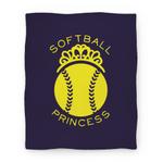 blanket50fl whi z1 t softball princess blanket