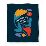 blanket50fl whi z1 t take care of each other flowers