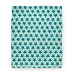 blanket50fl whi z1 t teal star pattern