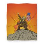blanket50fl whi z1 t teddy and bigfoot rough riders for life