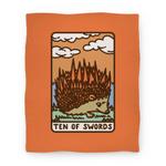 blanket50fl whi z1 t ten of swords hedgehog tarot parody