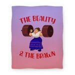 blanket50fl whi z1 t the beauty and the brawn
