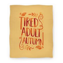 Movie Anime Tired Adult Autumn Premium Fleece Sherpa Blanket Perfect And Unique Gifts For Family On Christmas