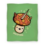 blanket50fl whi z1 t unispore unicorn mushroom