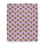 blanket50fl whi z1 t vanilla ice cream cone pattern
