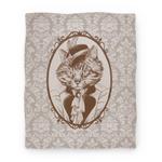 blanket50fl whi z1 t victorian portrait of cat lady