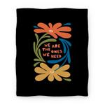 blanket50fl whi z1 t we are the ones we need retro flowers