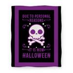 blanket60fl whi z1 t due to personal reasons it is now halloween skull purple
