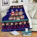 blue bts christmas blanket amazing gift idea 0