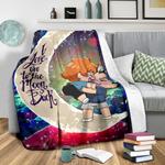 bokuhina love you to the moon galaxy premium blanket 0
