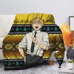 chainsaw man denji christmas premium blanket 0