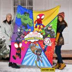 custom name spidey and his amazing friends blanket 0
