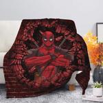deadpool break wall style premium blanket 0