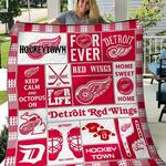 detroit red wings nhl ice hockey sports lover quilt blanket 0