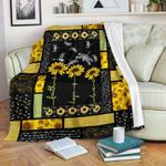 dragonfly sunflower premium blanket 0