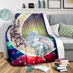 dumbo elephant love you to the moon galaxy premium blanket 0
