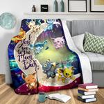 eevee evolution pokemon love you to the moon galaxy premium blanket 0